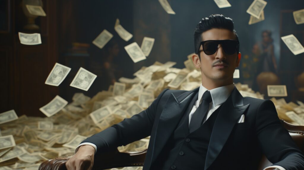 adult with loths money